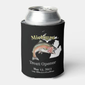 Custom Lake/Date Michigan Foreut Opener Dark Dosenkühler (Kanne Vorderseite)