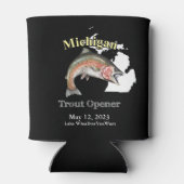 Custom Lake/Date Michigan Foreut Opener Dark Dosenkühler (Rückseite)