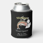 Custom Lake/Date Michigan Foreut Opener Dark Dosenkühler (Kanne Rückseite)