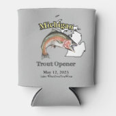 Custom Lake/Date Michigan Fout Opening Light Dosenkühler (Vorderseite)