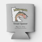 Custom Lake/Date Minnesota Forelle Opening Light Dosenkühler (Rückseite)