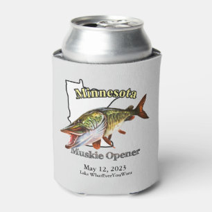 Custom Lake/Date Minnesota Muskie Opening Light Dosenkühler