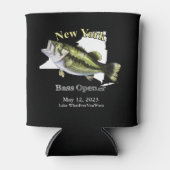 Custom Lake/Date New York Bass Opener Dark Dosenkühler (Vorderseite)