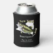 Custom Lake/Date New York Bass Opener Dark Dosenkühler (Kanne Rückseite)