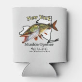 Custom Lake/Date New York Muskie Opener Light Dosenkühler (Rückseite)