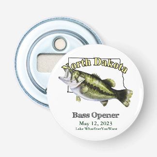 Custom Lake/Date North Dakota Bass Opener Flaschenöffner