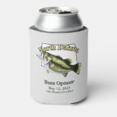 Custom Lake/Date North Dakota Bass Opener Light Dosenkühler (Kanne Rückseite)