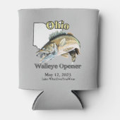 Custom Lake/Date Ohio Walleye Opener Light Dosenkühler (Vorderseite)