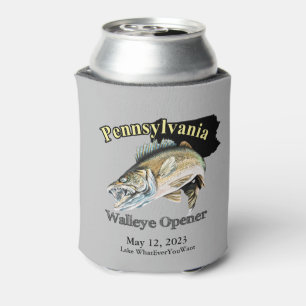 Custom Lake/Date Pennsylvania Walleye Opener Light Dosenkühler