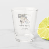 Custom Lake/Date Pennsylvania Walleye Opener Schnapsglas (Rückseite)