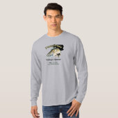 Custom Lake/Date Pennsylvania Walleye Opener T-Shirt (Vorne ganz)