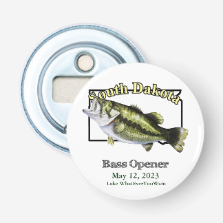Custom Lake/Date South Dakota Bass Opener Flaschenöffner