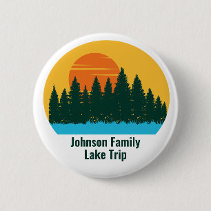 Custom Lake House Family Trip Niedlich Sunset Button