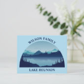 Custom Lake House Family Wiedersehen Summer Vacati Postkarte (Stehend Vorderseite)