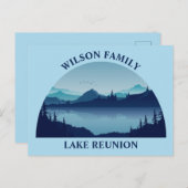 Custom Lake House Family Wiedersehen Summer Vacati Postkarte (Vorne/Hinten)