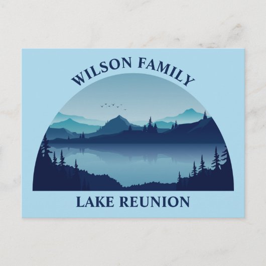 Custom Lake House Family Wiedersehen Summer Vacati Postkarte (Vorderseite)
