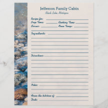 Custom Lake House Rezept Page