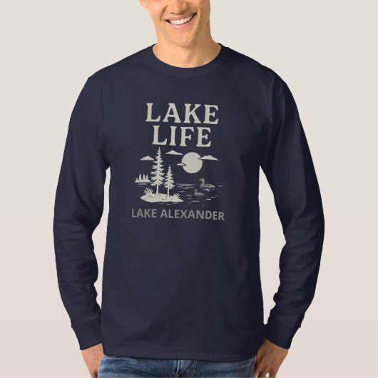 Custom Lake Life Men Long Sleeve Shirt (Vorderseite)