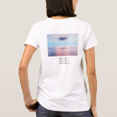 Custom Lake Life Sunset Minimalistisch Modernes Fo T-Shirt (Rückseite)
