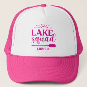 Custom Lake Squad Vibes Vacation Camping Camper Truckerkappe
