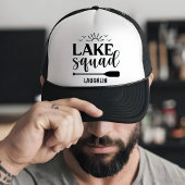 Custom Lake Squad Vibes Vacation Camping Camper Truckerkappe