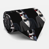 Custom Lama Anzug klassische schwarze Sonnenbrille Krawatte (Gerollt)