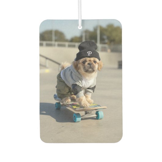 Custom Landscape Rectangle Air Freshener, New Car Autolufterfrischer (Vorderseite)