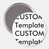 Custom Large 3" Round Magnet (Vorderseite/Rückseite)