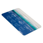 Custom Large Beach 2016 Magnetic Calendar 4x6 Magnet (Rechte Seite)