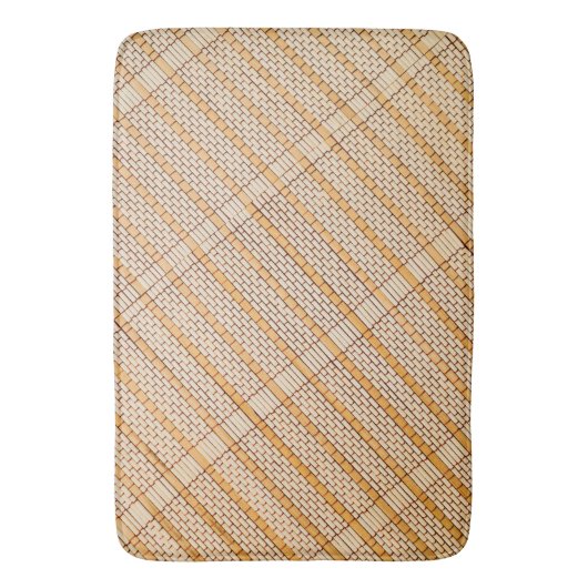 Custom Large Diagonal Bamboo Badematte (Vorderseite Vertikal)