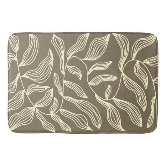 Custom Large Flora Sheet Bath Mat Badematte (Vorderseite)