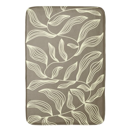 Custom Large Flora Sheet Bath Mat Badematte (Vorderseite Vertikal)