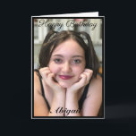 Custom Large Foto Daughter Geburtstagskarte Karte<br><div class="desc">Fügen Sie Ihr Lieblings-Foto hinzu und ändern Sie den Text</div>