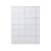 Custom Large Graph Paper Note Pad (Grids, Squares) Notizblock (Rotiert)