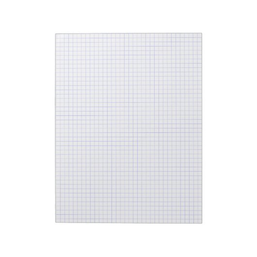 Custom Large Graph Paper Note Pad (Grids, Squares) Notizblock (Rotiert)