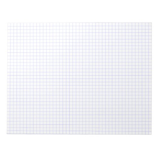 Custom Large Graph Paper Note Pad (Grids, Squares) Notizblock (Vorderseite)