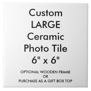 Custom Large Keramik Foto Tile 6" x 6" Fliese