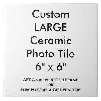 Custom Large Keramik Foto Tile 6" x 6" Fliese