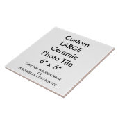 Custom Large Keramik Foto Tile 6" x 6" Fliese (Seite)