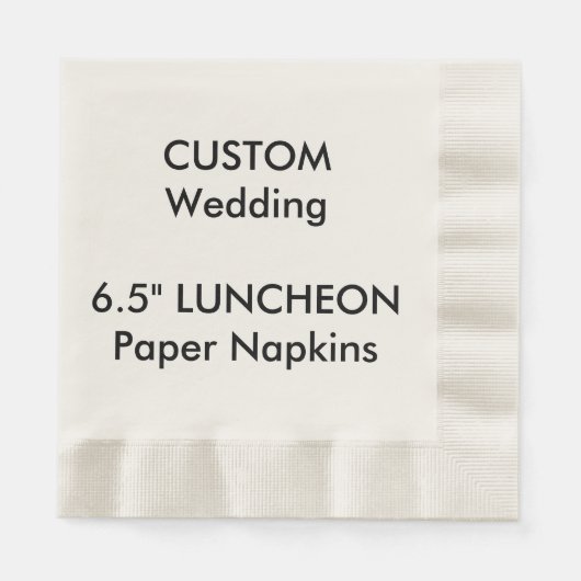 Custom Large LUNCHEON Disposable Paper Napkins Serviette (Vorderseite)