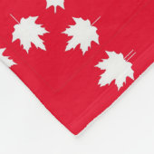 Custom Large Maple Leaf Throw Fleece Blanket" (Ecke)