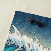 Custom Large Ocean Wave Graphic Beach Towel  Strandtuch (Beispiel)