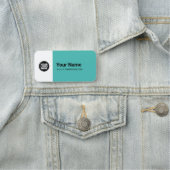 Custom Large Pin Name Tag or Magnetic with Logo Namensschild (Beispiel)