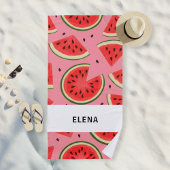 Custom Large Watermelon Graphic Beach Towel Strandtuch