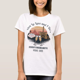 Custom Las Vegas Bachelorette Bride T-Shirt