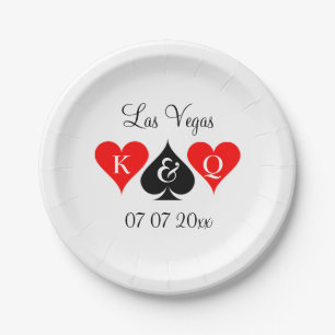 Custom Las Vegas Casino Thema Hochzeitsfeier Telle Pappteller