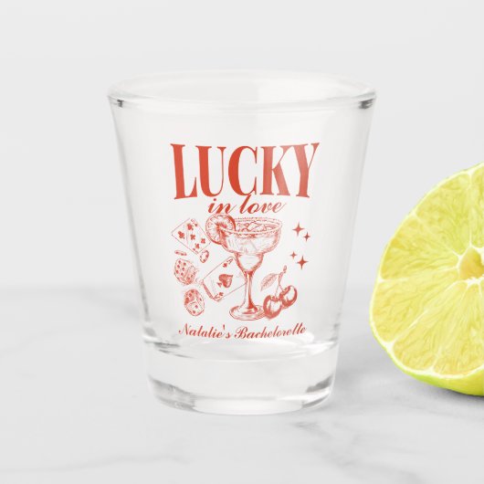 Custom Las Vegas Junggeselinnen-Abschied Personali Schnapsglas (Vorderseite)