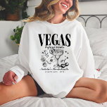 Custom Las Vegas Junggeselinnen-Abschied Personali Sweatshirt<br><div class="desc">Bereiten Sie sich für Ihre Las Vegas Bachelorette Extravaganza mit unserem Dusty Blue "Vegas Before Vows" Custom Las Vegas Junggeselinnen-Abschied Personalisiert Crewneck Sweatshirt. Dieses komfortable und stilvolle Sweatshirt ist speziell auf Ihre Bedürfnisse zugeschnitten und sorgt für ein angenehmes Aussehen und Wohlfühlen während Ihres besonderen Wochenendes. Mit einem Retro-Casino-Bachtrip-Design, das in...</div>