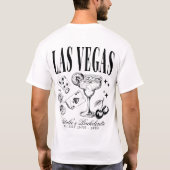 Custom Las Vegas Junggeselinnen-Abschied Personali T-Shirt (Rückseite)