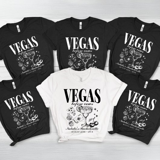 Custom Las Vegas Junggeselinnen-Abschied Personali Tri-Blend Shirt